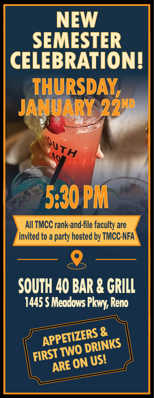 Image of flyer describing the new semester celebration