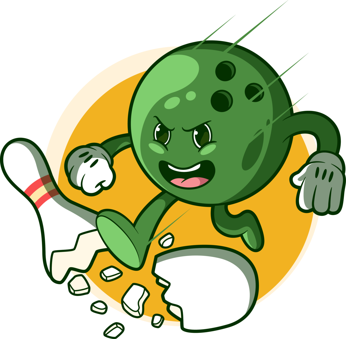 Solidarity & Strikes bowling logo