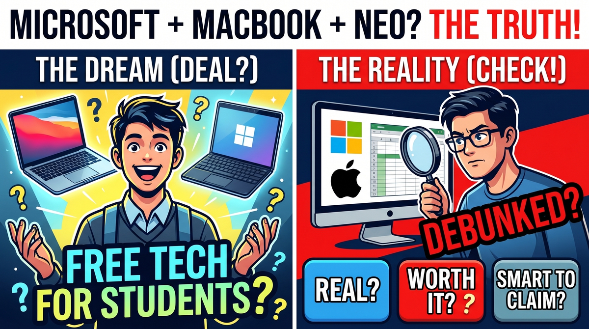 Student using laptop for focused academic work