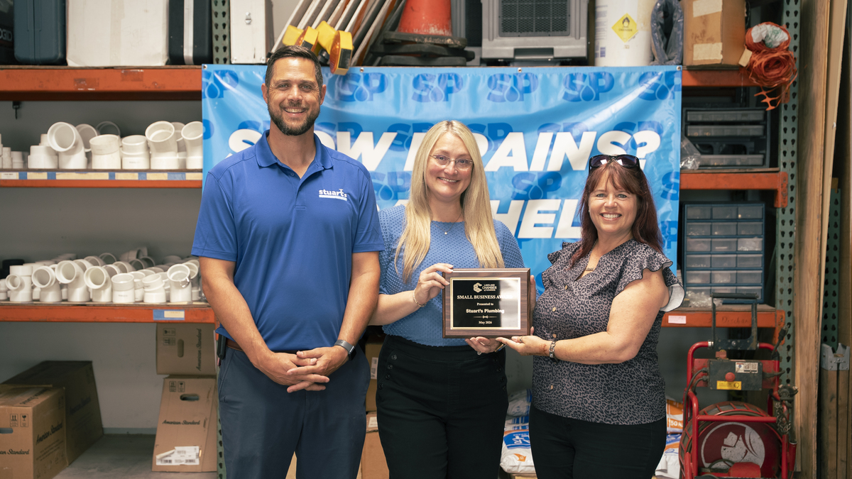 Stuart's Plumbing is May 2026 Small Business of the Month