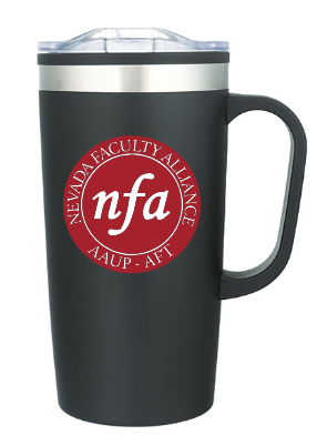 Image of travel mug with NFA logo