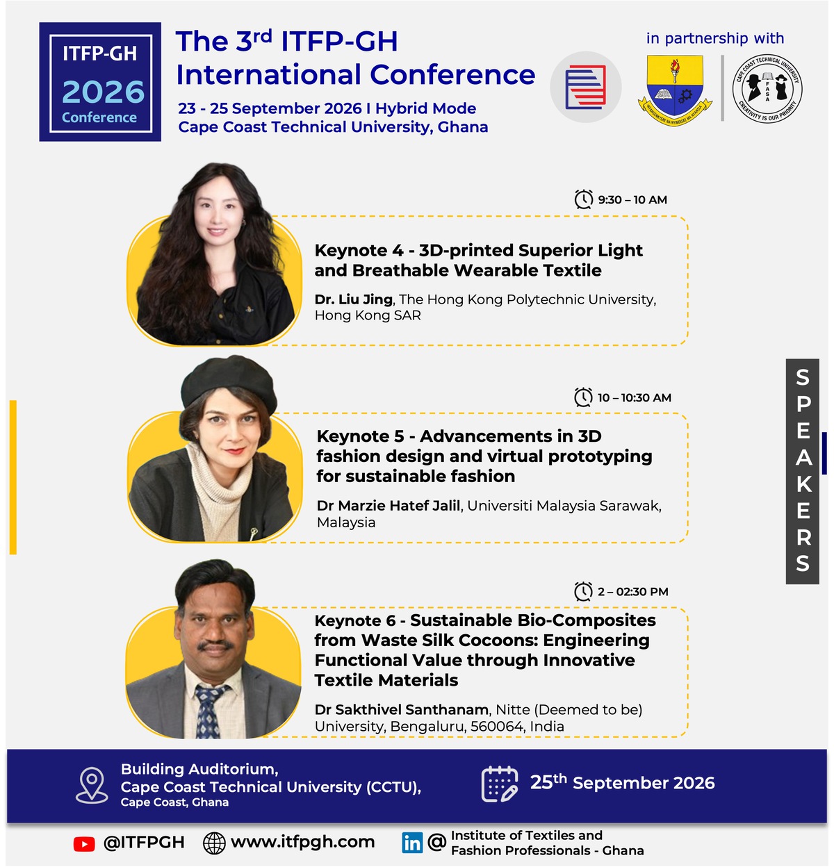 ITFP-GH Conference 2026 - Keynote Speakers