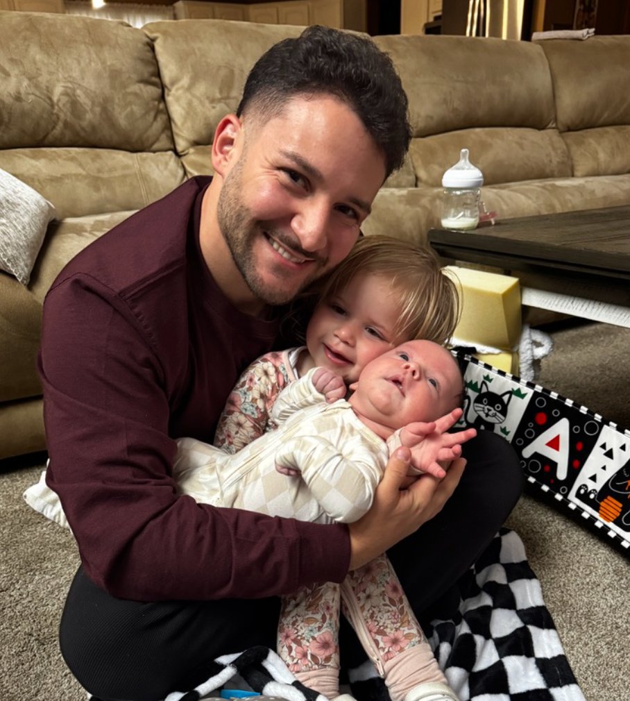Officer Oldrati with his children