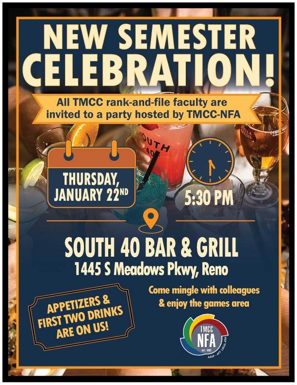 Image of flyer describing the new semester celebration